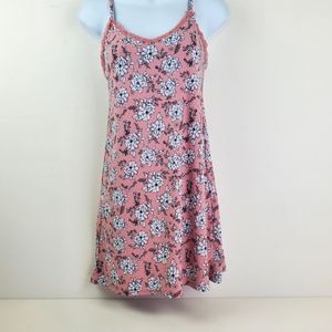 LALA sleepwear pink flower print dress size s